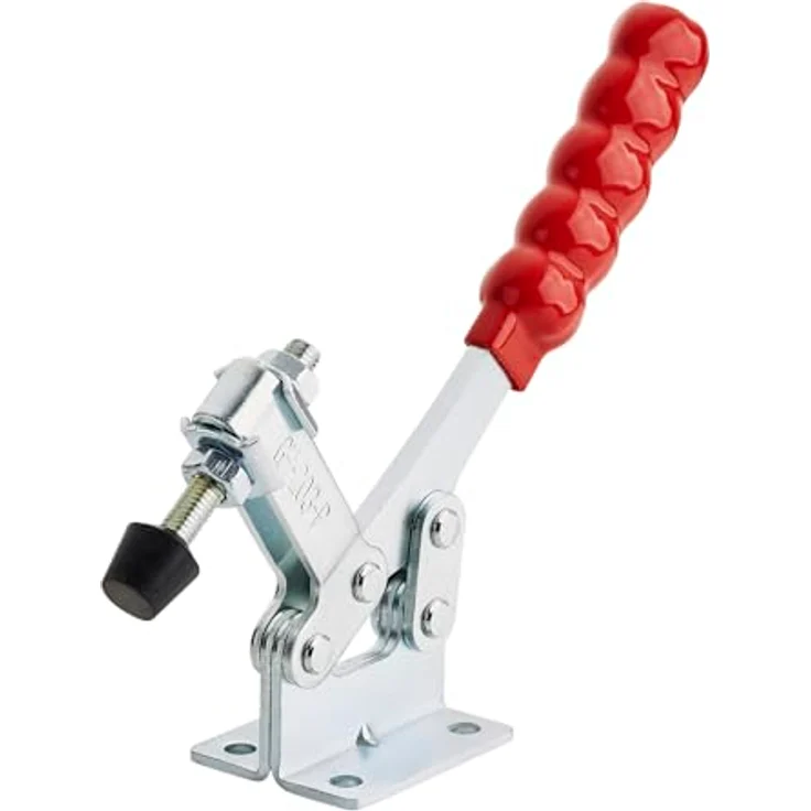 SO-TECH Kniehebelspanner, Kniehebelklemme mit Haltekraft bis zu 227 kg, 4 Stück, rot – Bild 1