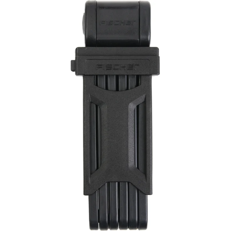 Fischer Faltschloss Security 8 mit Schlüssel und Halter 85 cm schwarz – Bild 2