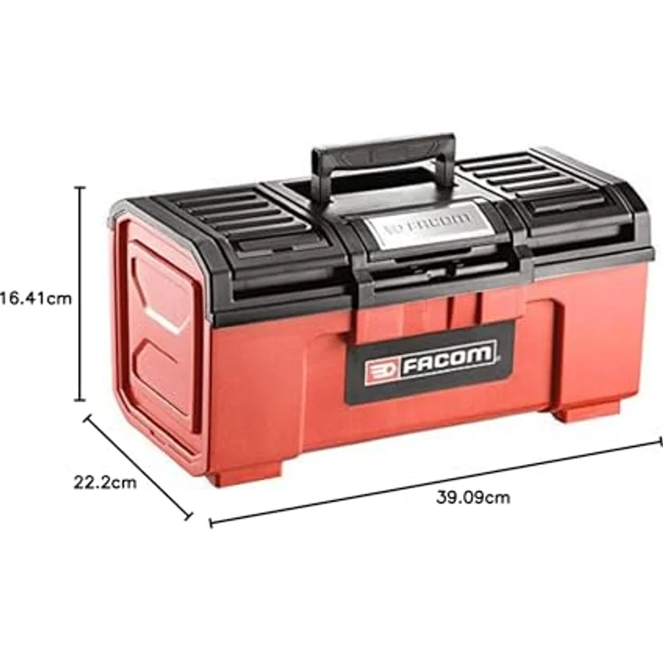 Werkzeugkasten aus Kunststoff, 19 Zoll (39 cm), automatischer Verschluss – Bild 4