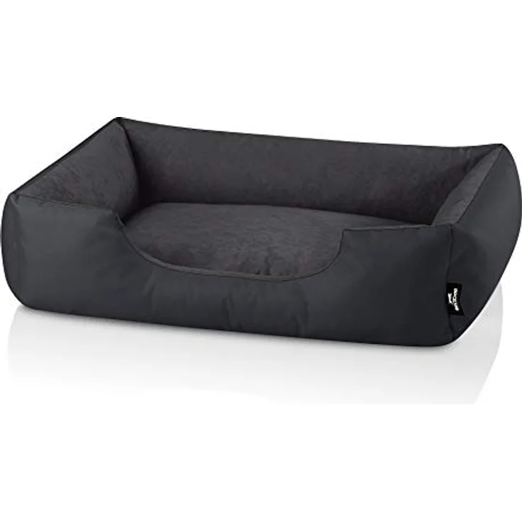 BedDog Hundebett ZARA, Cordura Hundekissen XL für mittel-große Hunde, abziehbarer waschbarer Bezug, grau – Bild 2