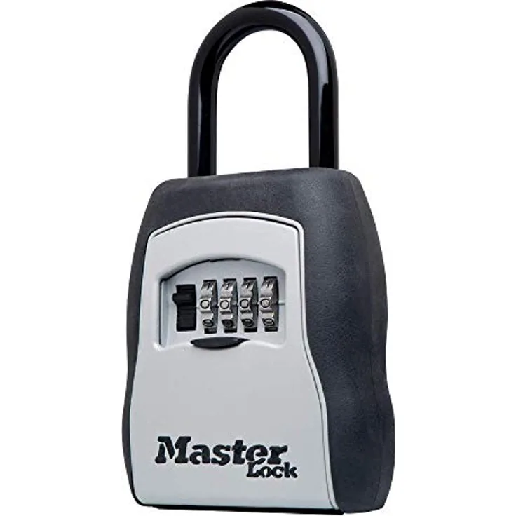 Master Lock Schlüsselschloss Box Schlosskasten Outdoor Schlosskasten für Hausschlüssel Schlüsselsafe mit Zahlenschloss 5 Schlüssel Kapazität 5400EC