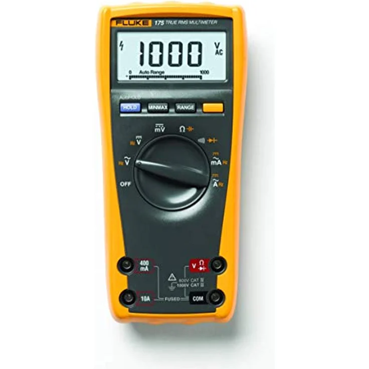 Fluke 175 True-RMS Digital-Multimeter, Messgerät mit RMS Wechselstrom/-spannung und automatischer Reichweite – Bild 1