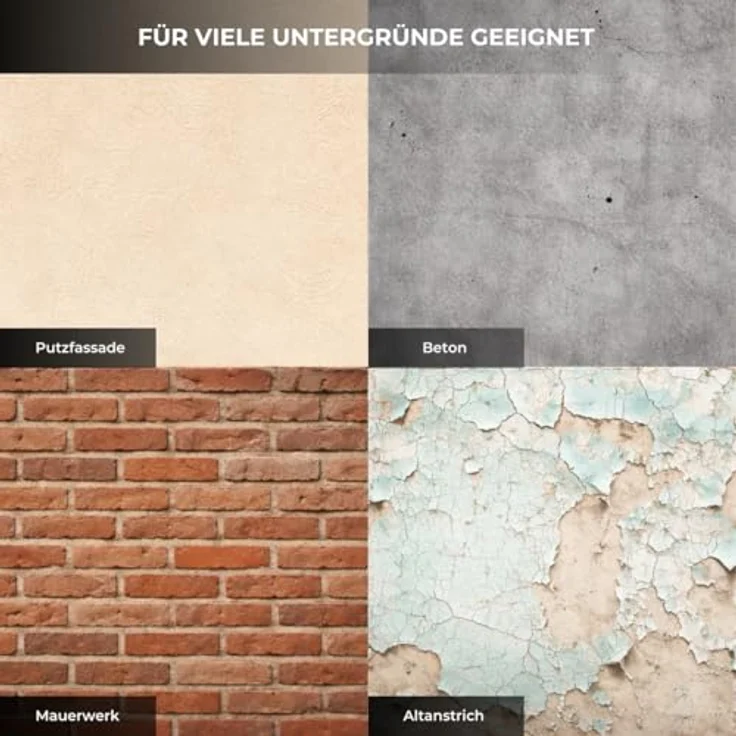 RyFo Colors Silikonharz Fassadenfarbe 10l - hochwertige Silikonharzfassadenfarbe, weiß, Außen-Farbe-Dispersion, wasserabweisend, Abperleffekt, Wetterschutz, hohe Deckkraft, lösemittelfrei – Bild 6