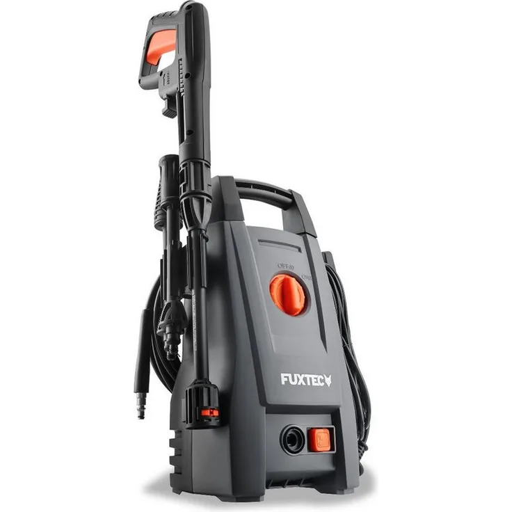 FUXTEC Hochdruckreiniger FX-HDR1400, Leistungsstarker Reiniger mit 1400 Watt und optionalem Reinigungsmittelflasche