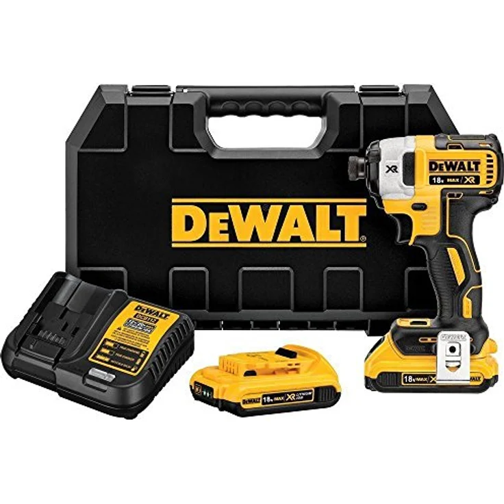 DeWalt DCF887D2-QW Akku-Schlagschrauber, 400 W, 18 V, schwarz-gelb – Bild 2