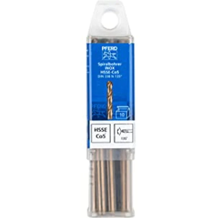 PFERD TOOLS Spiralbohrer INOX, 10 Stück | Ø 5,5 mm, HSS-E Co5 N, DIN 338, 135° | Präzise für zähe und harte Werkstoffe – Bild 2
