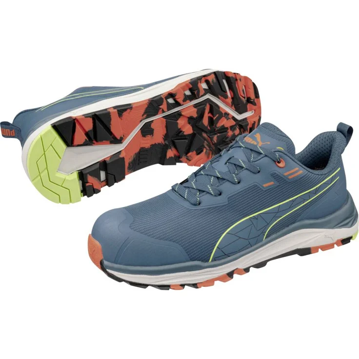 PUMA XPLORE BLUE LOW S3S Sicherheitsschuh ESD FO HRO SR, Blau, Schuhgröße 37, mit IMPULSE.BLAST MIDSOLE und FAP® LITE Durchtrittschutz