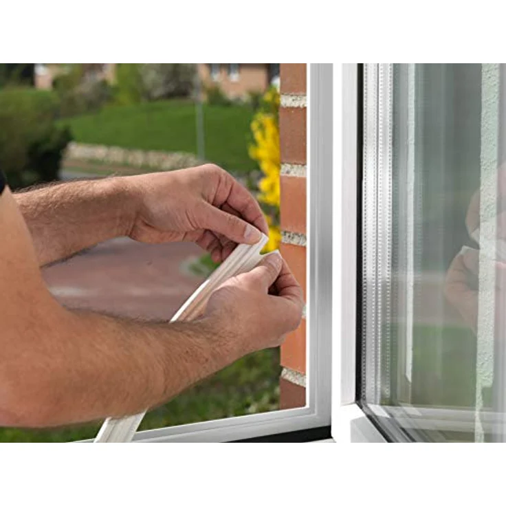 tesa 05390 – 00110 – 00 Gummidichtung für Fenster und Türen, P-Profil, White, Farbe weiß – Bild 5
