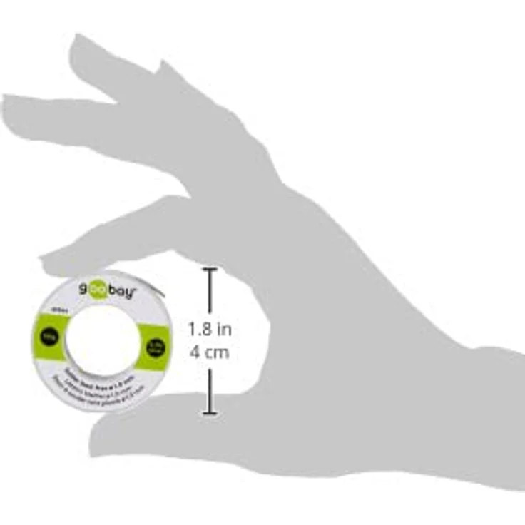 Goobay Lötzinn bleifrei, ø 1,0 mm, 100 g - Zusammensetzung: 0,3 % Silber, 0,7 % Kupfer, 96,5 % Zinn, Flußmittelanteil: 2,5 %, Schmelzpunkt 217° C – Bild 8