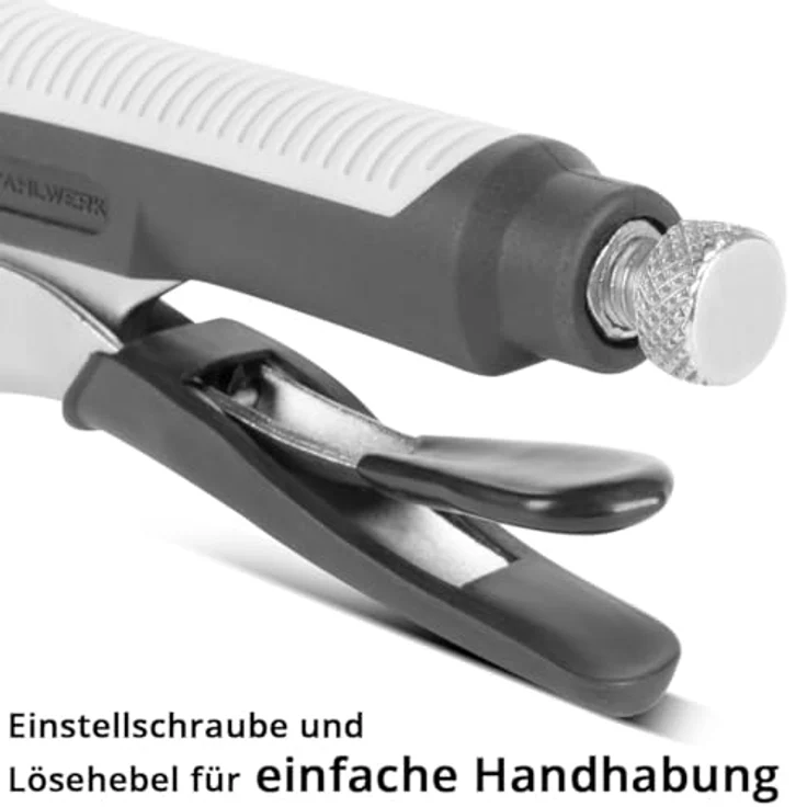 STAHLWERK Langbeck-Gripzangen Set 6-teilig, einstellbar (165/241 mm), inklusive ergonomische TPR-Griffe und Rolltasche – Bild 5