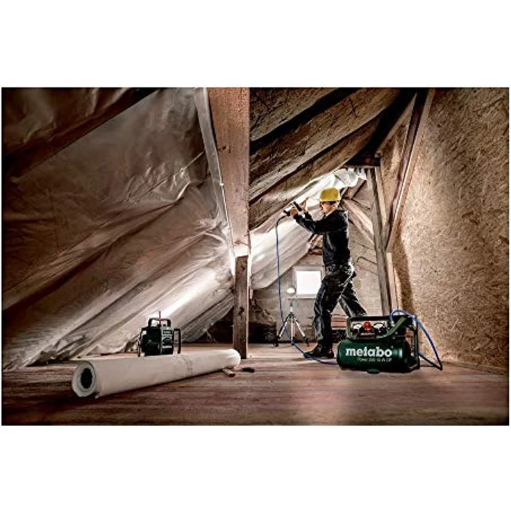 Metabo Druckluft mobil Kompressor Power 250-10 W OF ölfrei 601544000 – Bild 2