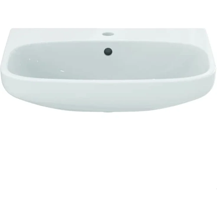 Ideal Standard I.Life A Waschbecken 600 mm Einloch, Weiß - Armaturöffnung und Überlaufloch, kombinierbar mit Säule und Halbsäule – Bild 2