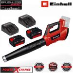 Einhell Akku-Laubbläser GP-LB 36/210 Li E-36V 816m³/h + 4.0 Ah Akku + Ladegerät - Power X-Change, Lithium-Ionen, Turboschalter, 3-stufiges abnehmbares Rohr, inkl. Tragegurt, blau - Preisvergleich