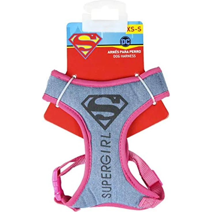 Cerdá Life'S Little Moments Arnes für große Hunde Desuper Girl, gepolstertes Hundegeschirr mit Schnellverschluss, für Halsumfang 48 cm und Brustumfang 60-95 cm, offiziell lizenziert von DC Comics – Bild 4