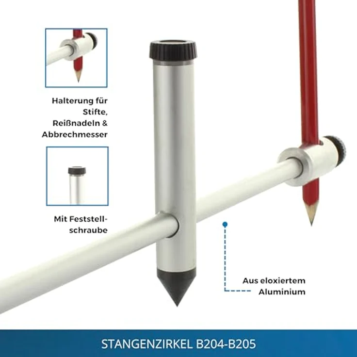 hedue B204 Stangenzirkel 100 cm – Bild 4