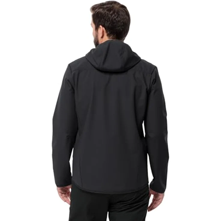 Jack Wolfskin Bornberg Hoody M, Softshelljacke für Herren, winddicht und wasserabweisend, Schwarz, XXL – Bild 4