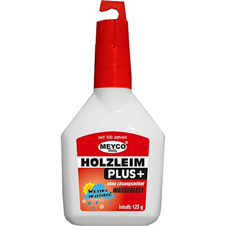 Holzleim Plus - wasserfest- 125g Flasche Meyco Hobby