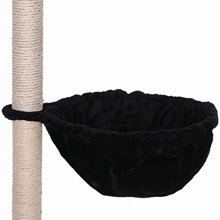 lionto Liegemulde für Kratzbäume 40 cm Durchmesser, 25 cm Tiefe schwarz – Bild 1
