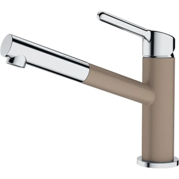 FRANKE Küchenarmatur Orbit, Küchenarmatur mit ausziehbarem Auslauf, Cashmere, einhebelmischend, chrom oder Bi-Color – Bild 1