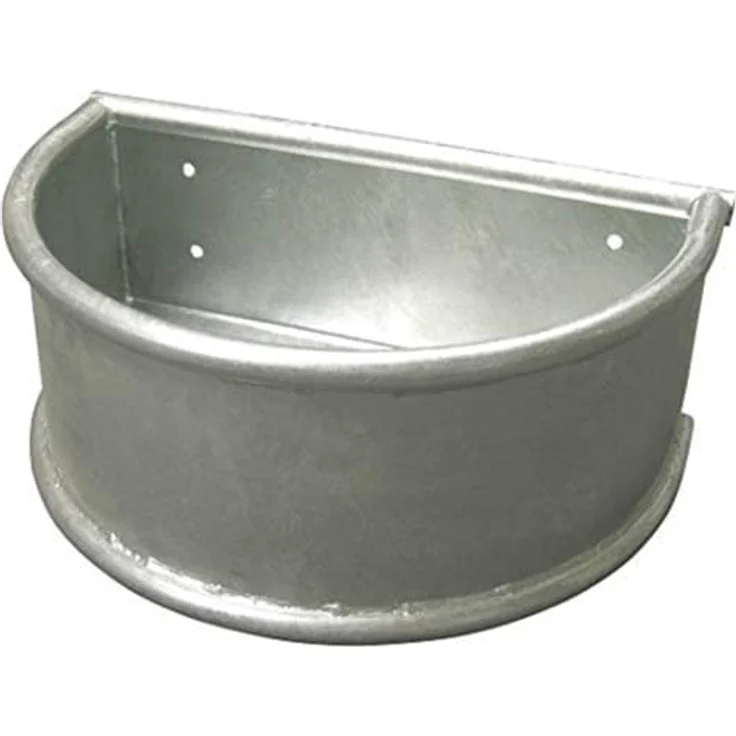 Kerbl Rundtrog (28 l), Futternapf, feuerverzinkt, dimensionsstabil, ca. 55 x 35 x 24 cm – Bild 1