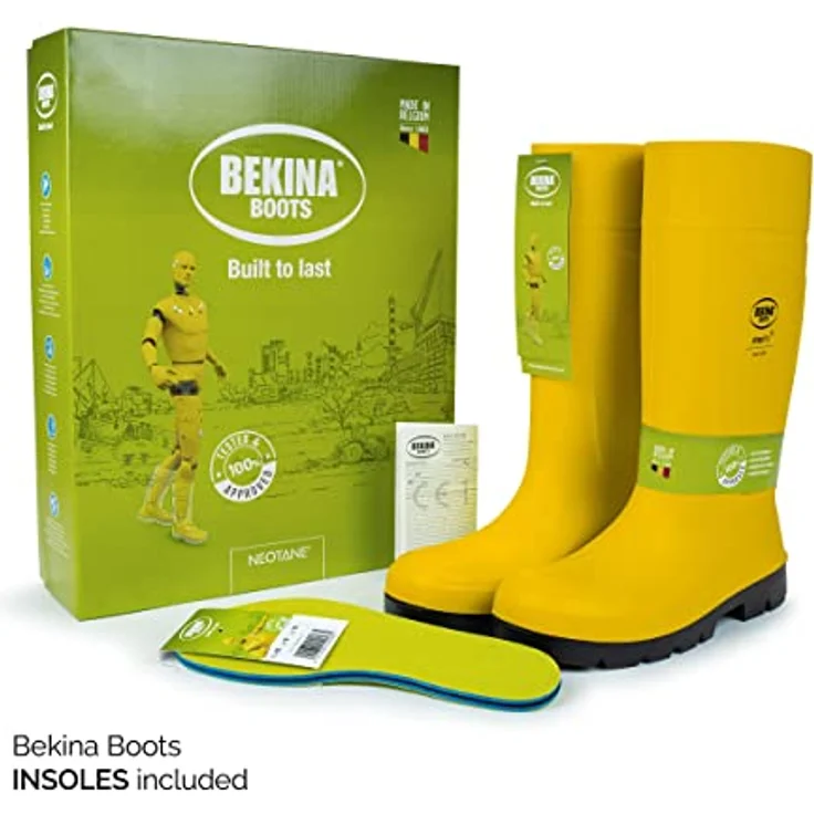 Bekina Steplite EasyGrip Stiefel S5, Sicherheitsschuh nach EN ISO 20345:2011, gelb/schwarz, Größe 47 – Bild 5