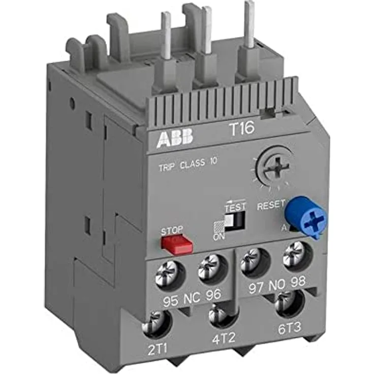 ABB Schutzrelais für thermische Überlastung Thermisches Überlastrelais, 3 1 Öffner / 1 Schließer, 600 V dc / 16 A