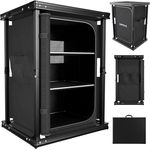 24MOVE Campingküche Bergamo, faltbare Aluminium Reiseküche mit 60 x 50 x 80 cm Arbeitsplatte, großzügigen Staufächern und platzsparendem Faltmaß 62 x 9 x 52 cm