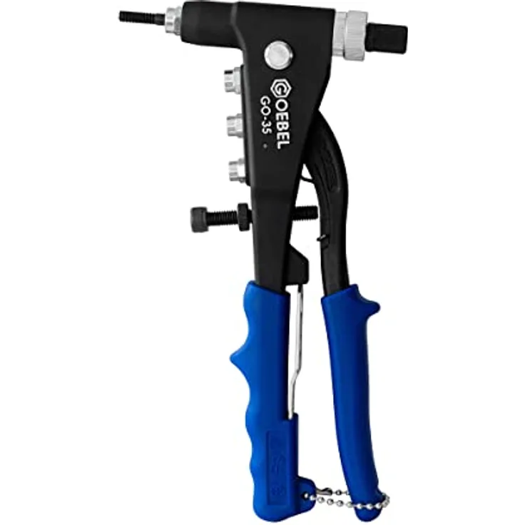 GOEBEL® - GO-35 - Hand-Blindnietmutternsetzgerät - Arbeitsbereich M3 / M4 / M5 / M6 - Blindnietmuttern und Blindnietschrauben Handzange - Nietmutternzange - Blindnietmutternzange