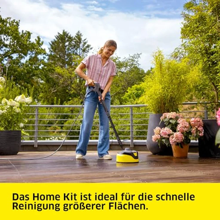 Kärcher Home & Garden K 5 Comfort Premium Home, Hochdruckreiniger mit 145 bar Druck, inkl. Flächenreiniger T 5 und Reinigungsmittel, wassergekühlter Motor, ergonomische Pistole mit G 180 Q COMFORT!Hold – Bild 7