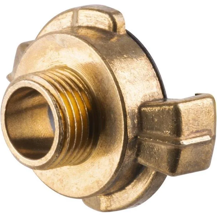 PROREGAL® Bewässerungssystem Anschlussstück GF120, 3/4", Außengewinde, Adapter für Geka Schlauch
