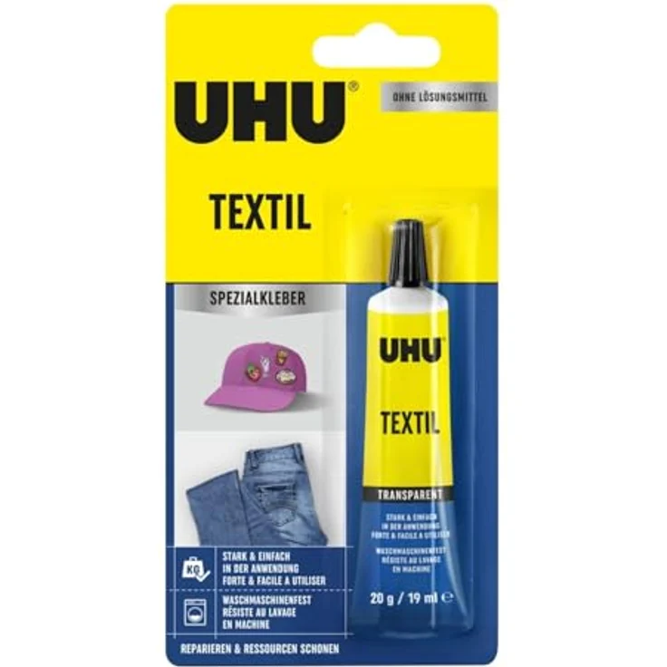 UHU 48665 Spezialkleber, Textilien, Tube mit 20 g – Bild 2