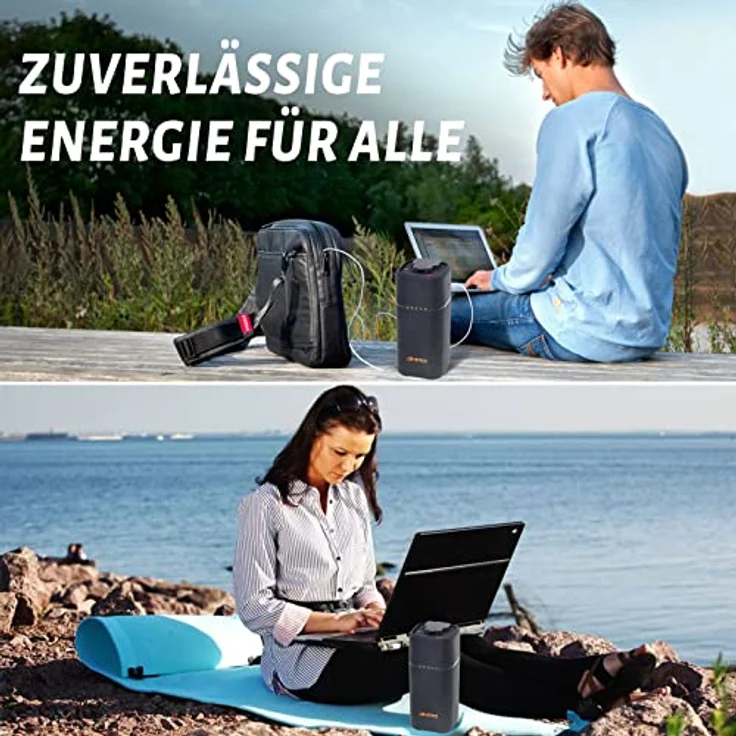 YARD FORCE Power Station LX PB74, 80 Watt tragbare Powerstation mit 230-V-Ausgang für Camping und Notstromversorgung – Bild 2