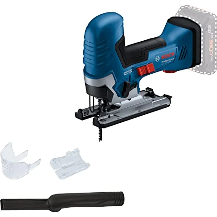 Bosch Professional 18V System Akku-Stichsäge GST 18V-125 S (ideal für Kurven- und Abschnitte, SDS-Sägeblatthalter, inkl. 1x Stichsägeblatt, Absaug-Set) – Bild 1