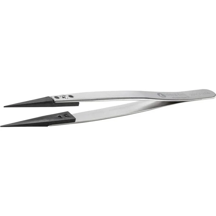 Ideal Tek 259CF Pinzette, ESD-kohlenstofffaserverstärkt, 130 mm mit austauschbarer Spitze – Bild 1