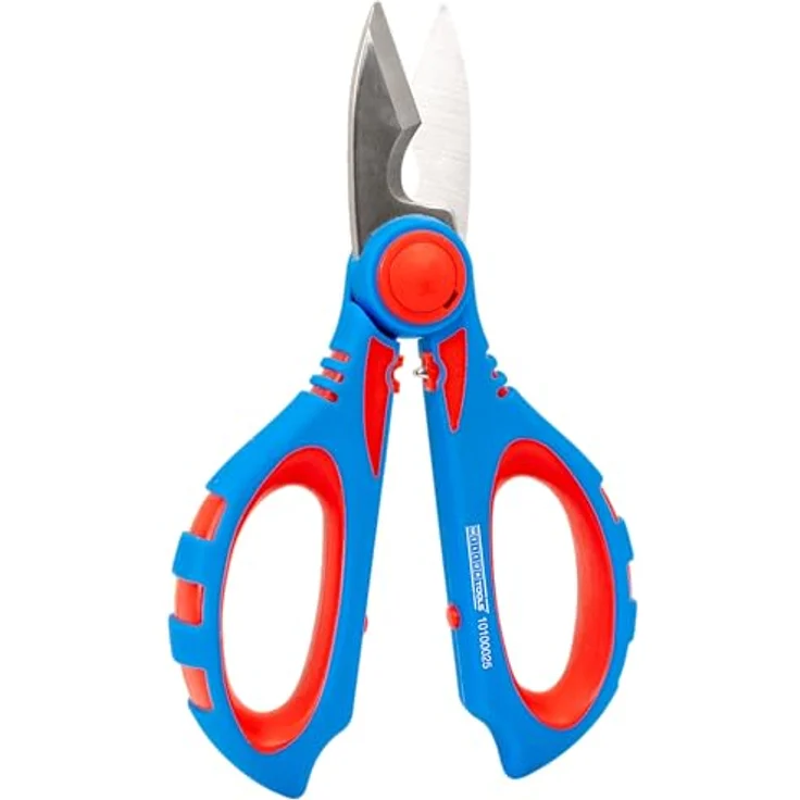 WEICON TOOLS Elektrikerschere XL; Elektriker Schere zum Schneiden, Abisolieren und Crimpen; mit Schutzhülle, von WEICON. – Bild 2