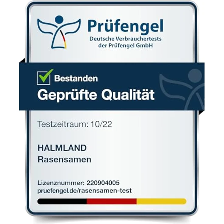 halmland Premium Rasensamen schnellkeimend, 20kg für 800m² - Belastbarer Sport- und Spielrasen, trockenresistent, ideal für Rasensaat und Nachsaat – Bild 3