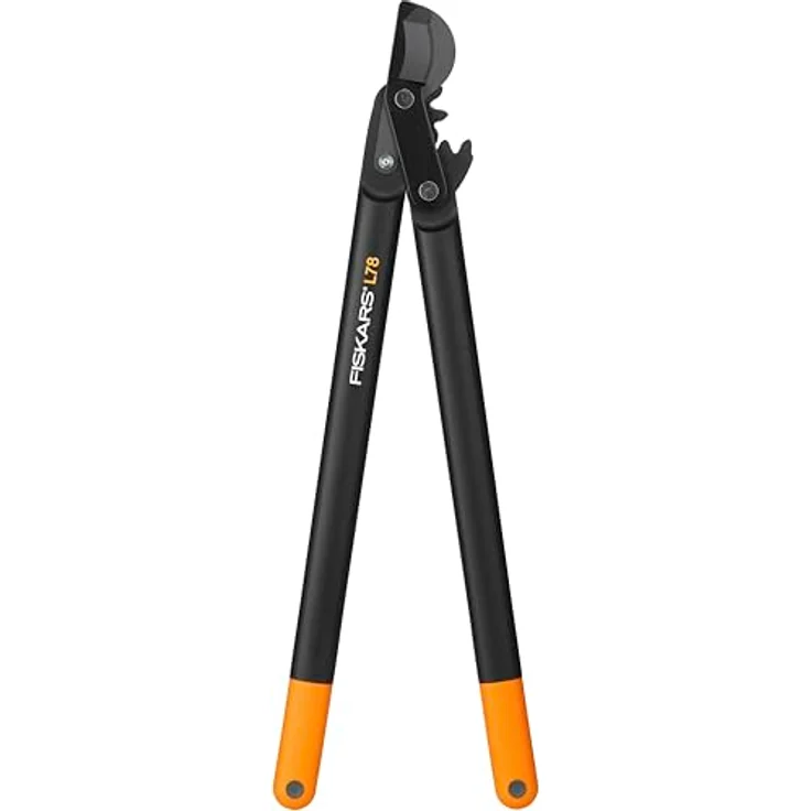 Fiskars PowerGear II Bypass-Getriebeastschere für frisches Holz, Antihaftbeschichtet, Gehärteter Präzisionsstahl, Länge 70 cm, Schwarz-Orange, L78, 1000584 – Bild 2