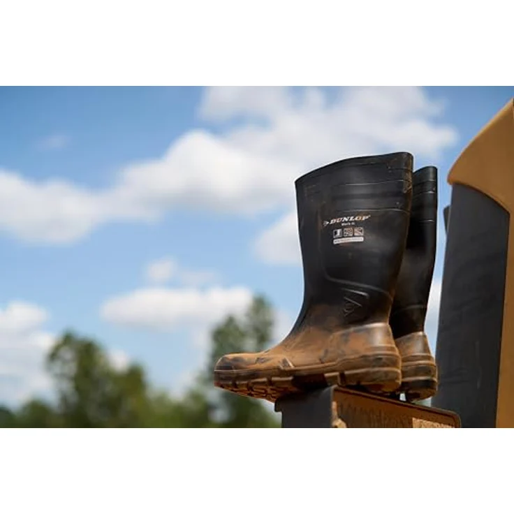 Dunlop Work-it full safety, Sicherheitsstiefel S5, wasserdicht, PVC, Größe 43, schwarz – Bild 10