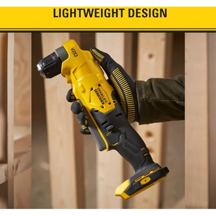 Stanley FatMax SFMCD750B, Winkelbohrmaschine mit 1950 min-1, 45 Nm Drehmoment, ergonomischem Design und LED-Licht – Bild 7