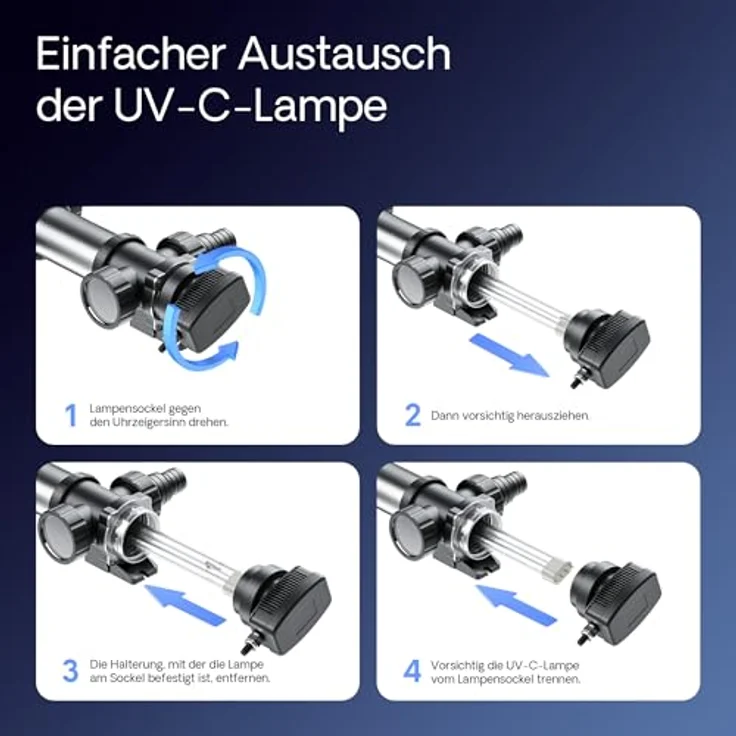 SunSun CUV-724 Edelstahl Teichklärer Wasserklärer Lichtfilter 24W - Sunsun – Bild 9