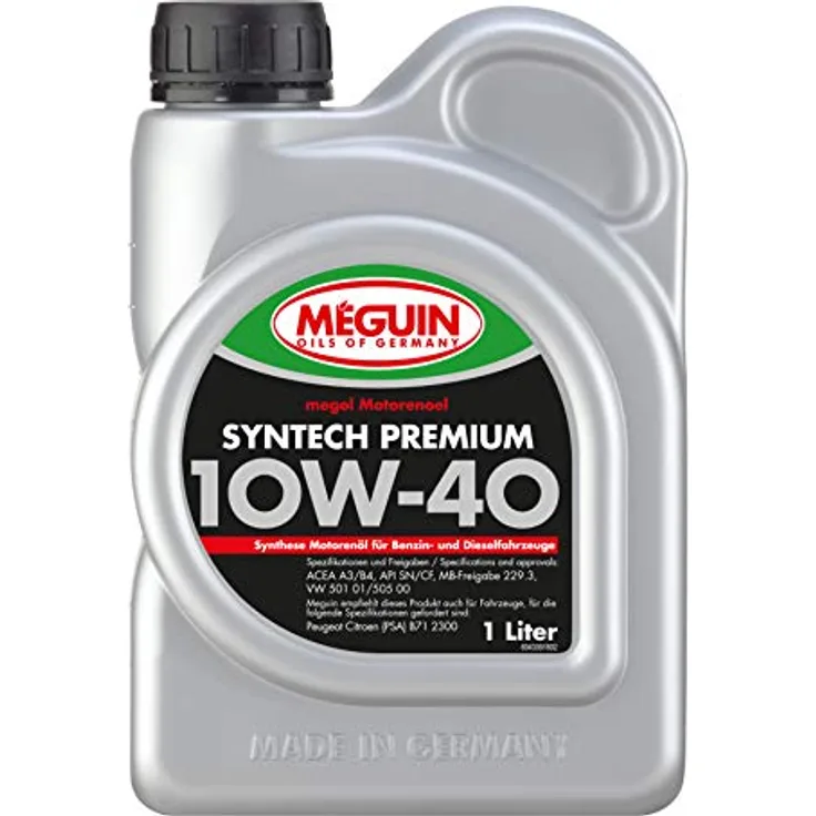 Meguin Megol Syntech Premium SAE 10W-40 | 1 L | mineralisches Motoröl | Art.-Nr.: 4339