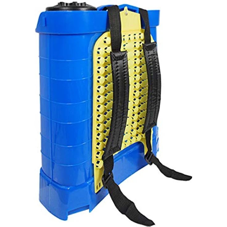 Helo 'E1' Rückenspritze Drucksprüher 20 Liter, elektrisch mit 12V-8AH Akku, 3.1 l/min Reflux-Pumpe, 2-4 Bar, Drucksprühgerät Edelstahl Lanze, 3 Düsen, Auslösesperre und Druckentlastungsventil – Bild 2