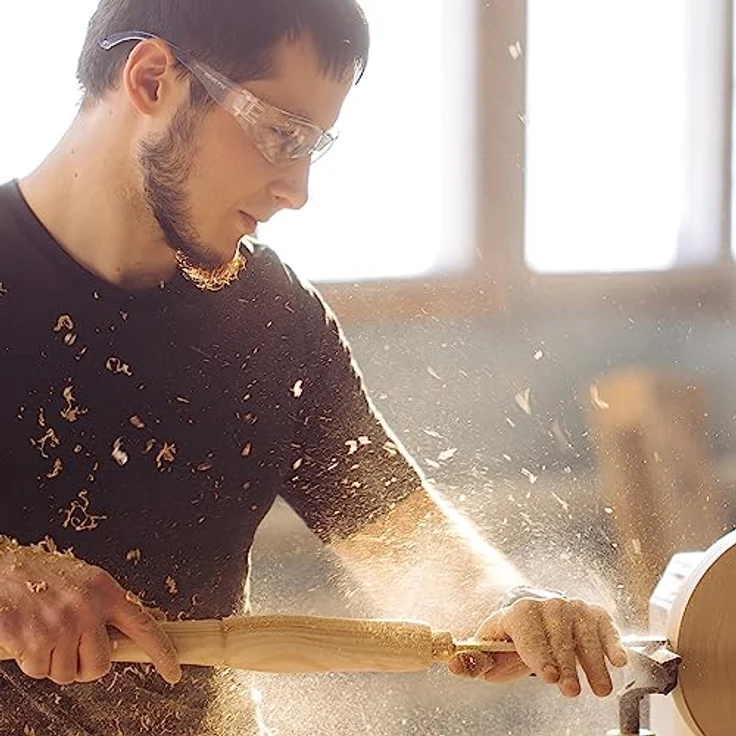 Mustbau Arbeitsschutzbrille SG-71006, klare Anti-Beschlag Sicherheitsbrille mit UV380 Schutz, kratzfest und ergonomisch – Bild 7