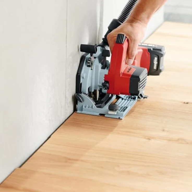Mafell Kappschienen Säge KSS 40 18M bl PURE 91B302, Akku Kappsäge mit 40 mm Schnitttiefe und Power-Set 2 – Bild 6