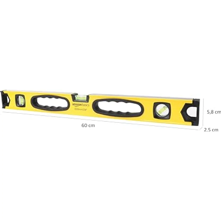 AmazonBasics Magnetische Wasserwaage, Aluminiumlegierung, 60,9 cm – Bild 6