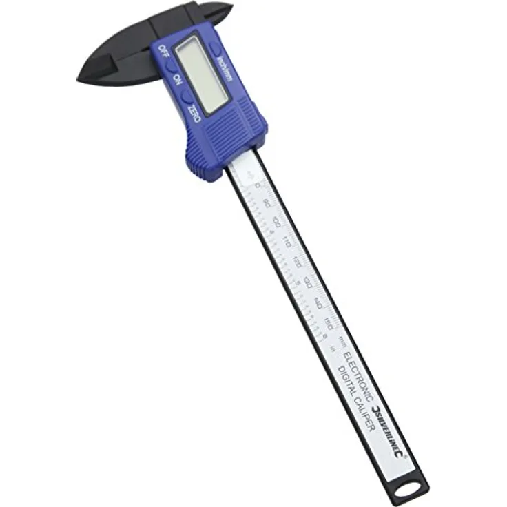 Silverline 677256 Digitalmessschieber aus Faserverbundwerkstoff 150 mm