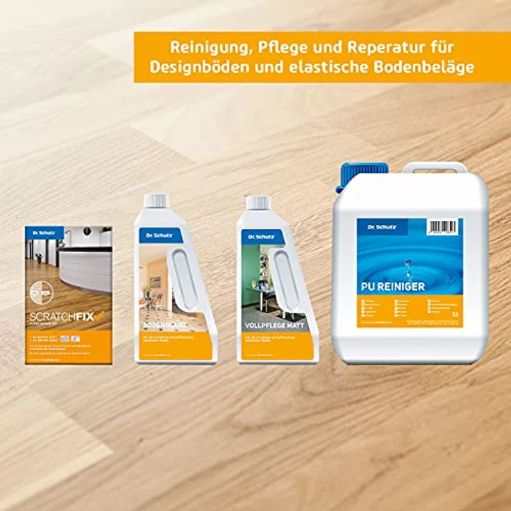 Dr. Schutz Fußbodenreiniger R 1000 750 ml | streifenfreie Reinigung für PVC, CV, Linoleum, Kautschuk, Stein, Designboden und Parkett | Boden Reinigungsmittel | Bodenreiniger | Vinyl Bodenreiniger – Bild 5