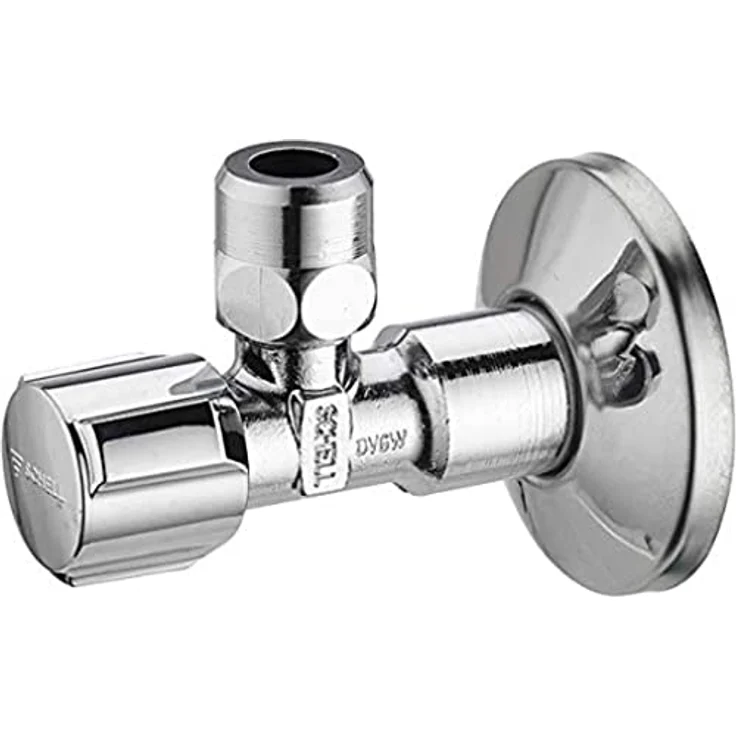 Schell Eckregulierventil COMFORT chrom, mit ASAG 1/2 x 3/8 KIWA – Bild 2