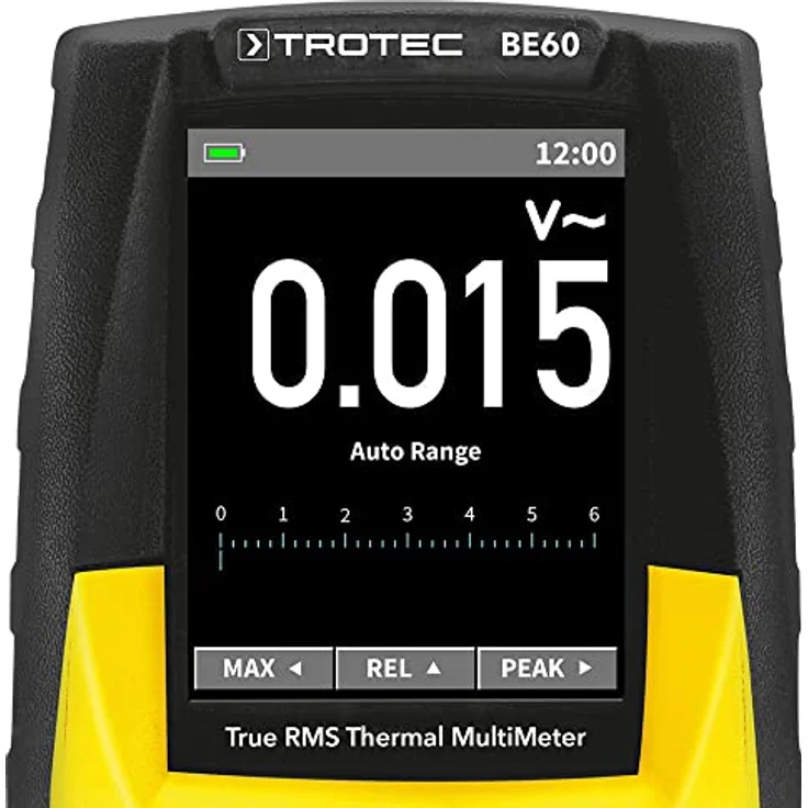 TROTEC True-RMS-Multimeter mit Wärmebildkamera BE60, digitales Multifunktionsmessgerät, integrierte LED-Lampe – Bild 5