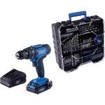 Scheppach IXES 20V Akku-Bohrschrauber-Set C-DTB74/1-X mit 74 Teilen, 50 Nm Drehmoment, inkl. robustem Tragekoffer